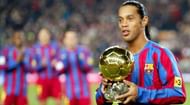 Ronaldinho won the Ballon d'Or at Barcelona